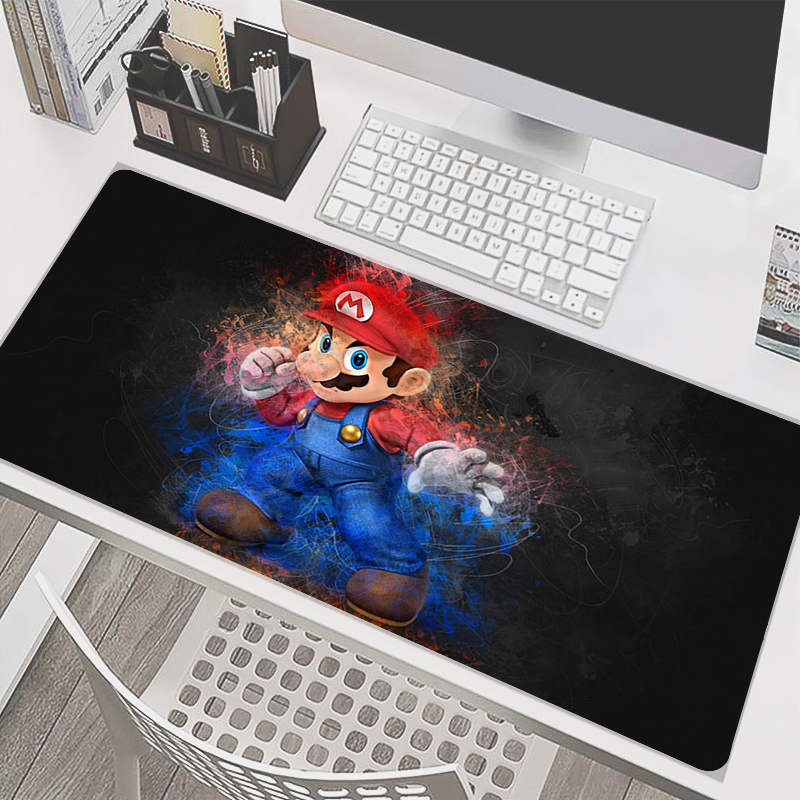 Keyboard Laptop Accessories - 90x40cm Mouse Pad M-Mario Anime Gamer