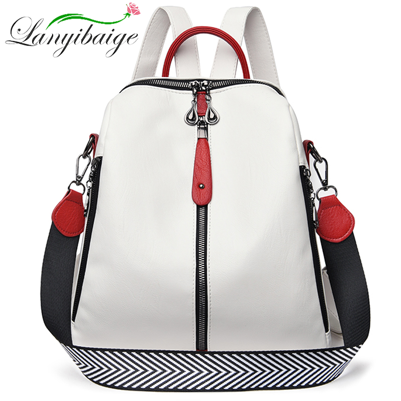 Laptop Accessories Girls - Fashion Backpack Women Soft Leather Backpack