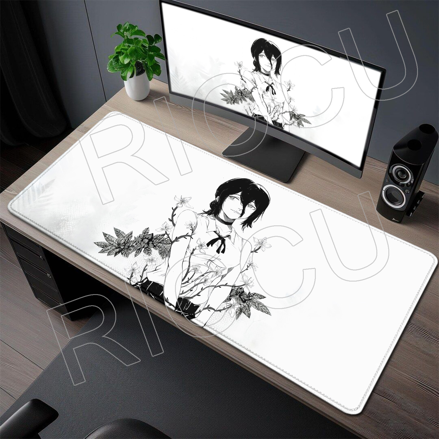 Laptop Accessories Girls - XXL Anime Girl Reze Mouse pad