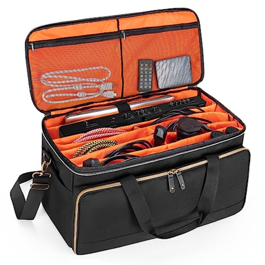 Laptop Accessories Bag - Large Travel DJ Cable File Bag