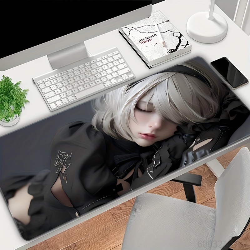 Short Hair Anime Girl Theme Mo - Laptop Accessories Girls 리뷰 및 가격