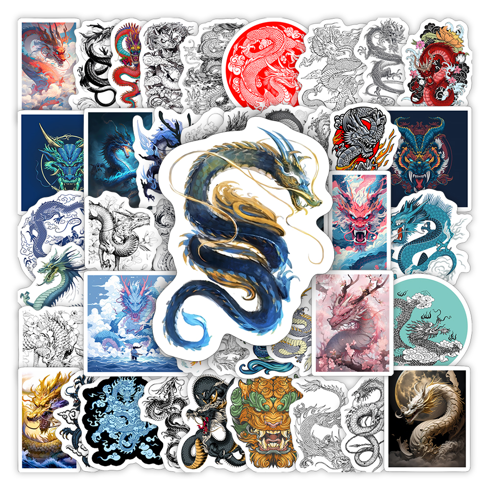 Cool Chinese Dragon Stickers D - Laptop Accessories Cool 리뷰 및 가격