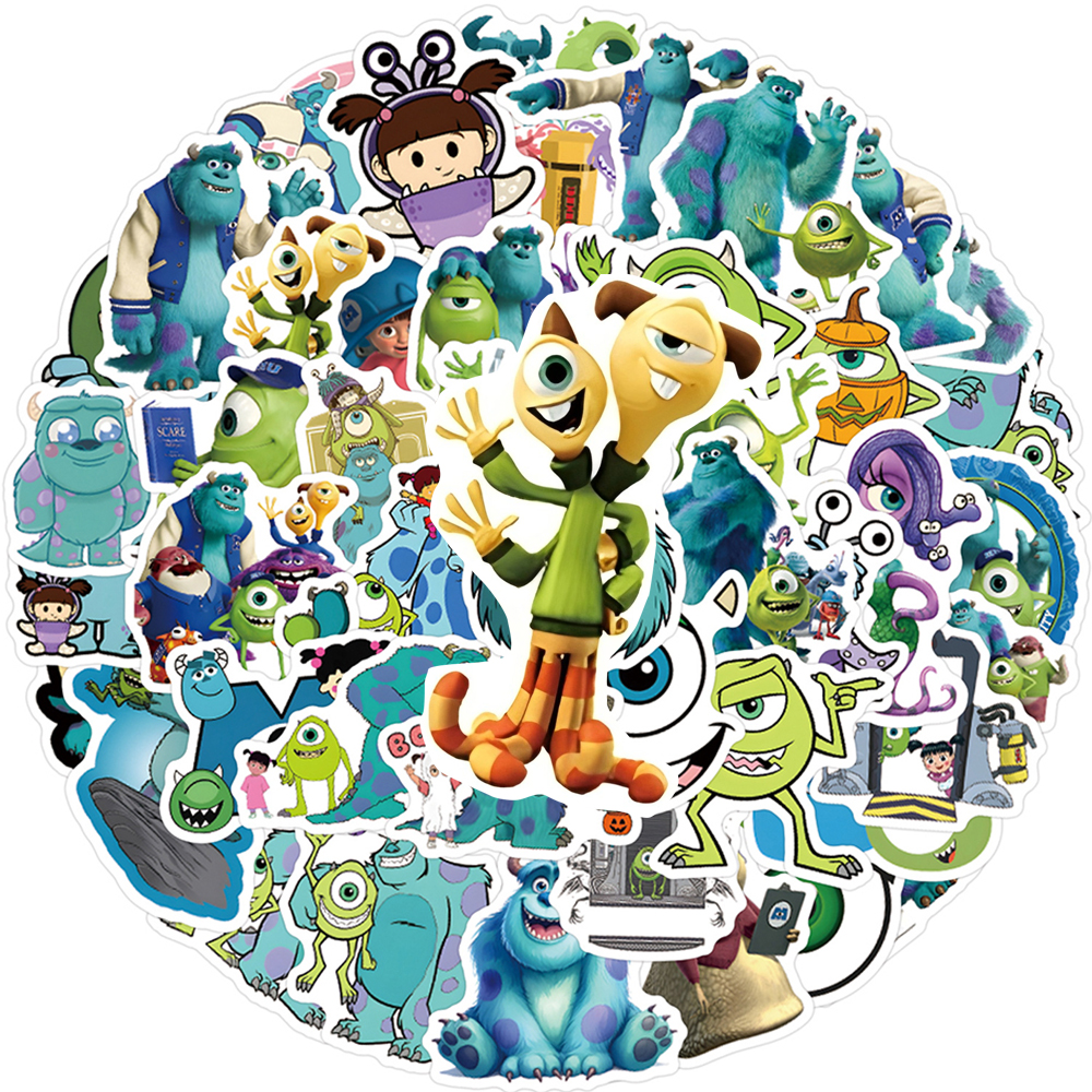 60pcs Disney Funny Anime Monst - Laptop Accessories Cool 리뷰 및 가격
