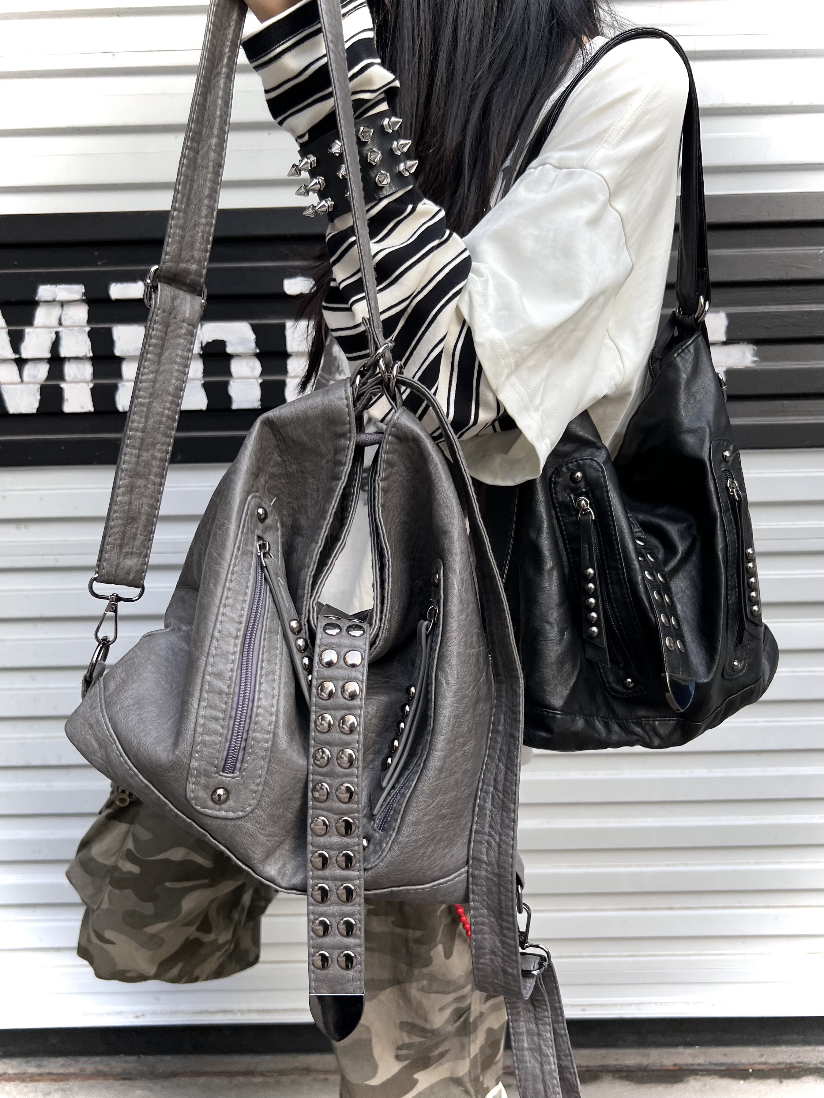 Retro Rivet Spice Girl Handbag - Laptop Accessories Girls 리뷰 및 가격
