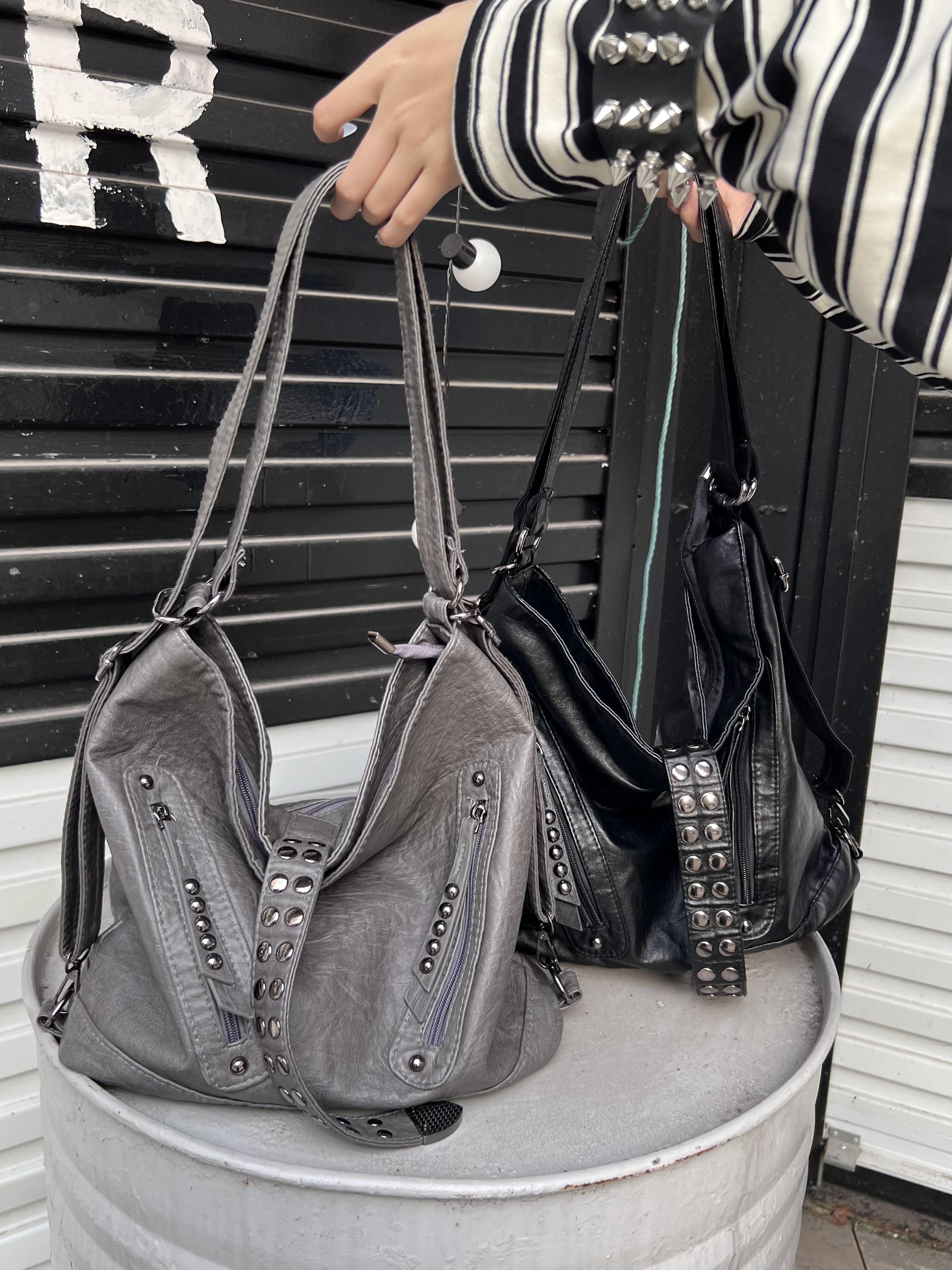 Retro Rivet Spice Girl Handbag - Laptop Accessories Girls 리뷰 및 가격