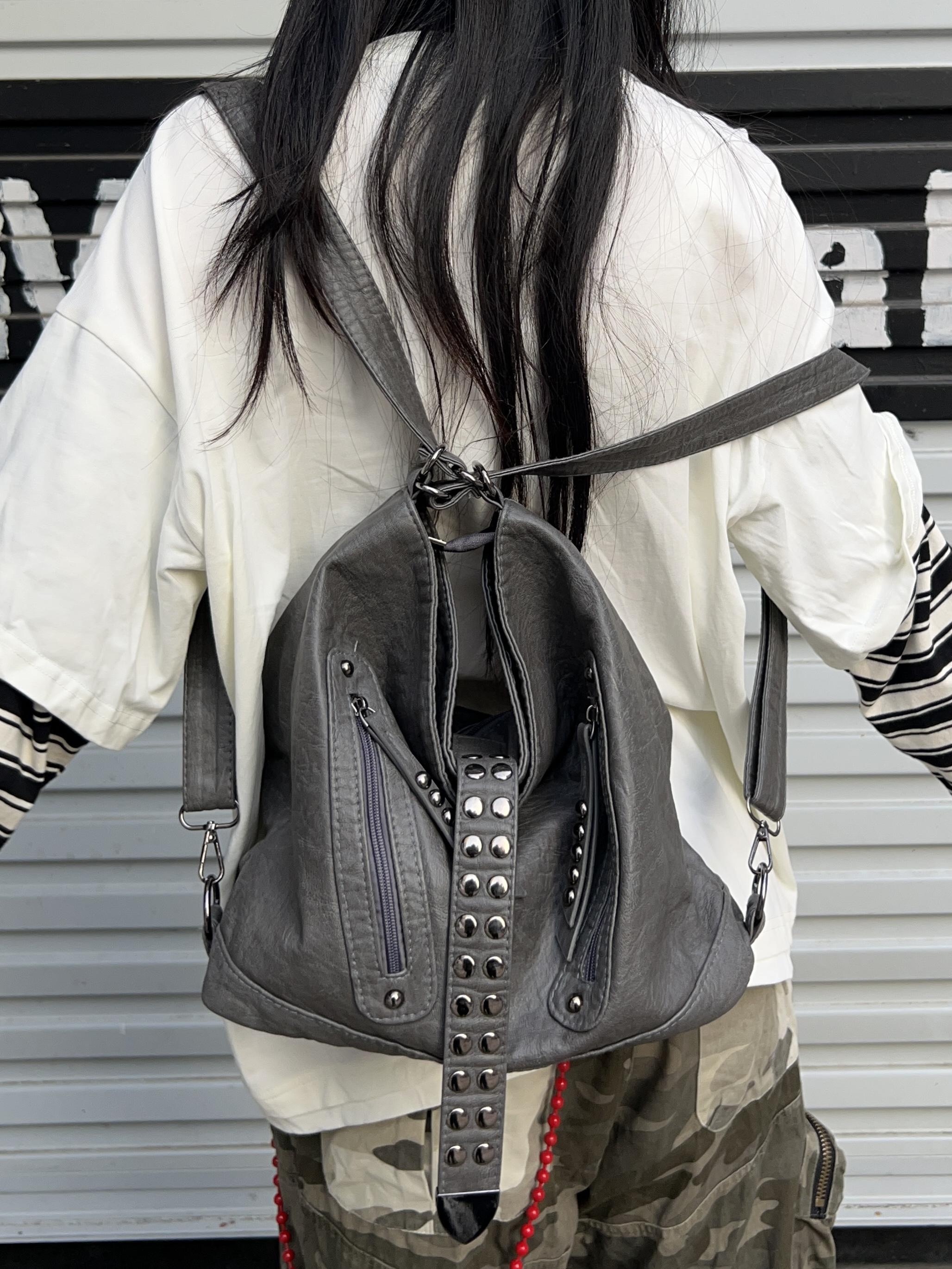 Retro Rivet Spice Girl Handbag - Laptop Accessories Girls 리뷰 및 가격