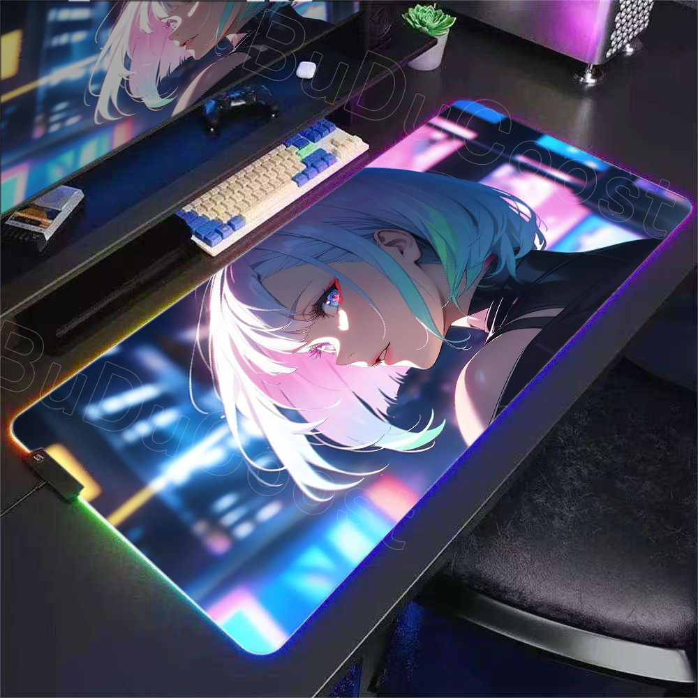 HD Anime Girl Mouse Pad RGB De - Laptop Accessories Girls 리뷰 및 가격